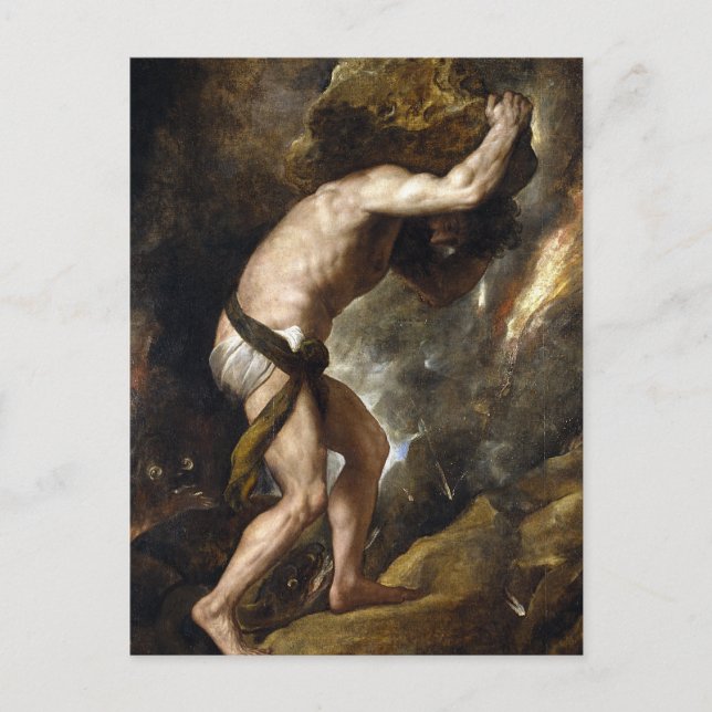 The Punishment of Sysiphus Postcard (Front)