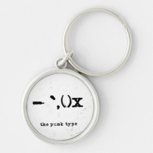 the punk type keychain