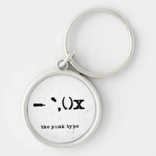 the punk type keychain (Front)
