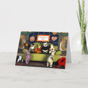 The Puppets's Sofa Greeting Card