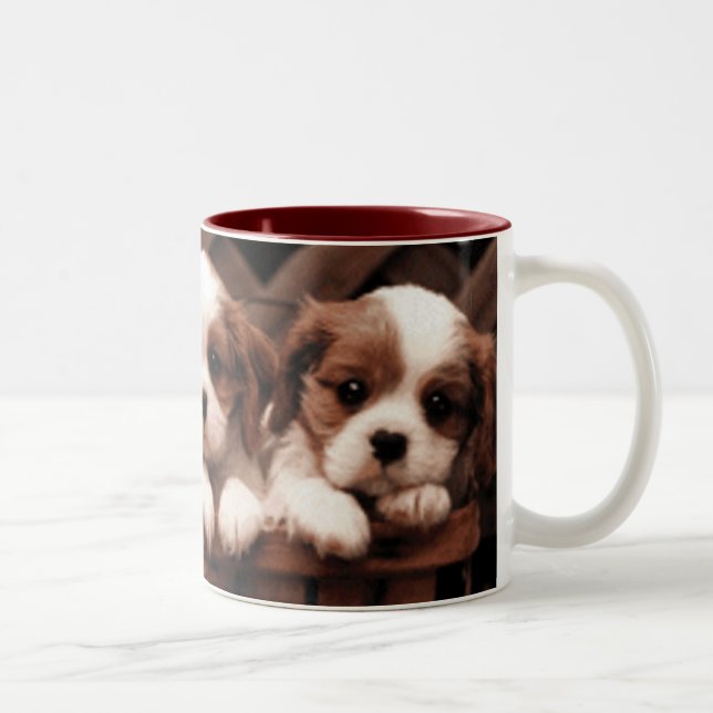 The Puppies Two-Tone Coffee Mug (Right)
