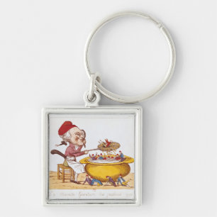 The Purifying Pot of the Jacobins, 1793 Keychain