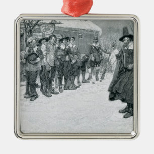 The Puritan Governor Metal Ornament