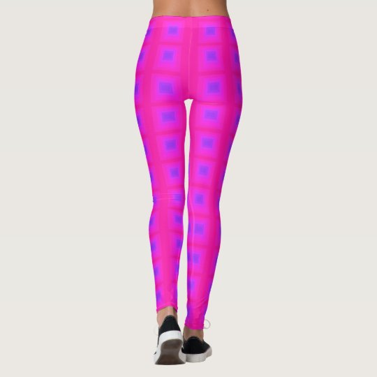 The Purple And Magenta Geometric Leggings