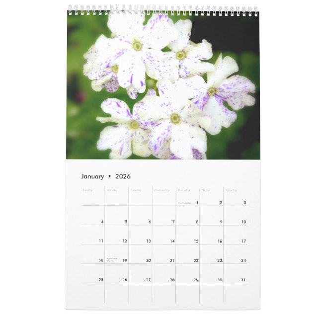 The Purple Garden 2013 Calendar (Jan 2026)