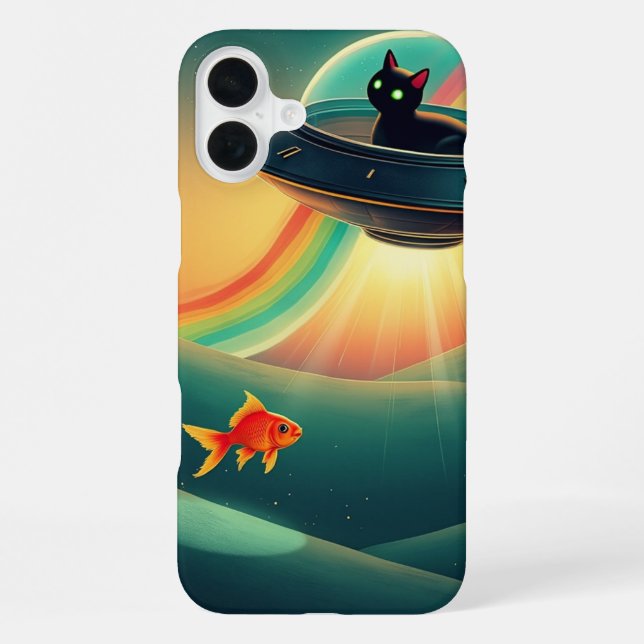 The Purrfect Alien iPhone Case (Back)