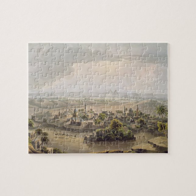 The Pyramids at Cairo, engraved by Daniel Havell ( Jigsaw Puzzle (Horizontal)