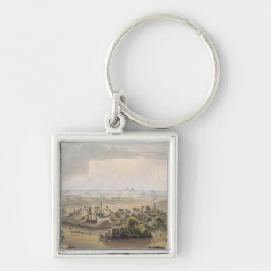 The Pyramids at Cairo, engraved by Daniel Havell ( Keychain