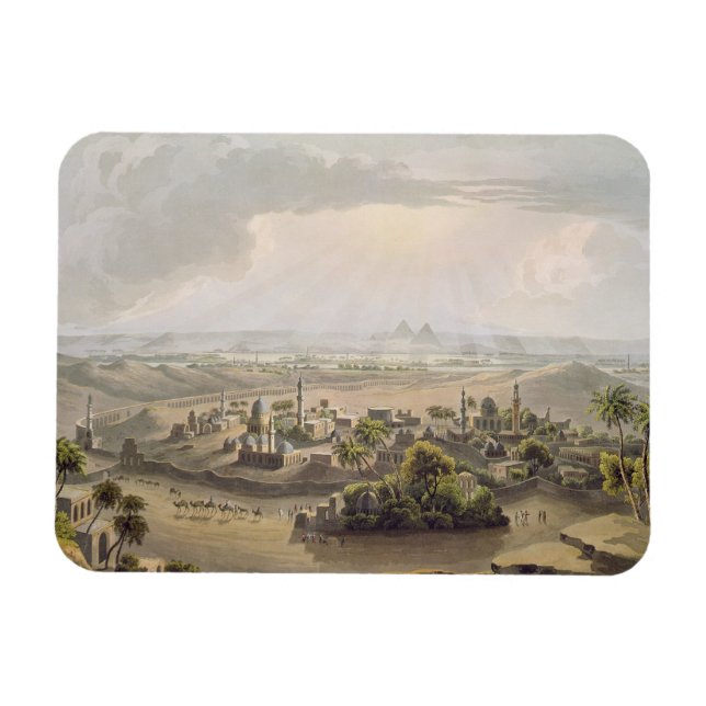 The Pyramids at Cairo, engraved by Daniel Havell ( Magnet (Horizontal)