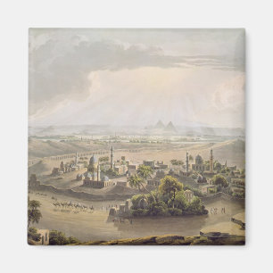 The Pyramids at Cairo, engraved by Daniel Havell ( Magnet
