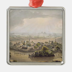 The Pyramids at Cairo, engraved by Daniel Havell ( Metal Ornament