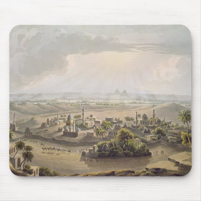 The Pyramids at Cairo, engraved by Daniel Havell ( Mouse Pad (Front)