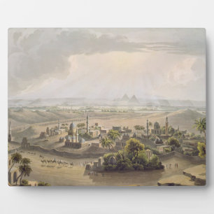 The Pyramids at Cairo, engraved by Daniel Havell ( Plaque