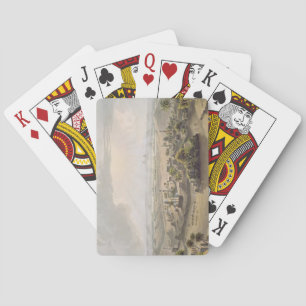 The Pyramids at Cairo, engraved by Daniel Havell ( Playing Cards