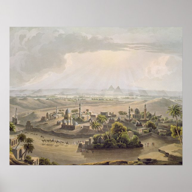 The Pyramids at Cairo, engraved by Daniel Havell ( Poster (Front)