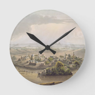 The Pyramids at Cairo, engraved by Daniel Havell ( Round Clock