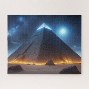 The Pyramids of Giza as Seen by the AI Jigsaw Puzzle