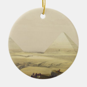 The Pyramids of Giza, from "Egypt and Nubia", Vol. Ceramic Ornament