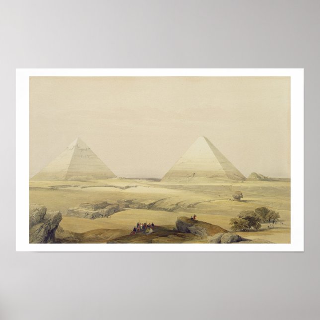 The Pyramids of Giza, from "Egypt and Nubia", Vol. Poster (Front)