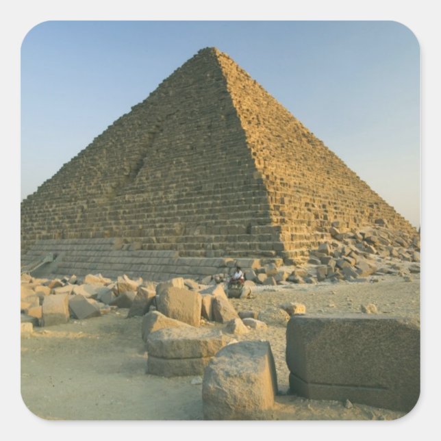 The Pyramids of Giza, which are alomost 5000 2 Square Sticker (Front)