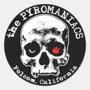 The Pyromaniacs Skull Sticker