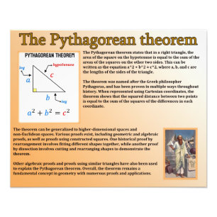 The Pythagorean theorem Photo Print