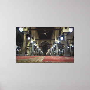 The Qibla Liwan of Azhar Mosque Muslim Egypt Cairo Canvas Print