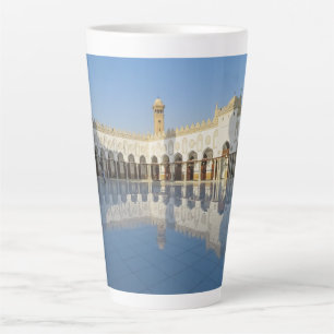 The Qibla Liwan of Azhar Mosque Muslim Egypt Cairo Latte Mug