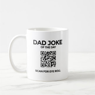 The QR Dad Joke Mug - White