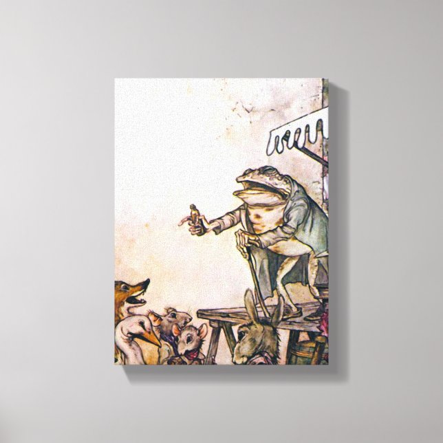 The Quack Frog Canvas Print (Front)