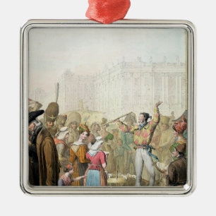 The Quai d'Ecole, Paris, 1831 Metal Ornament