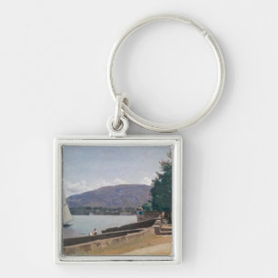 The Quai des Paquis, Geneva, c.1842 Keychain