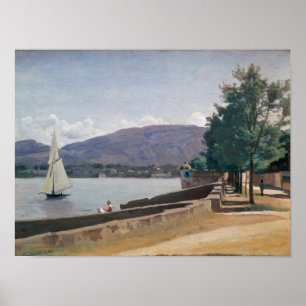 The Quai des Paquis, Geneva, c.1842 Poster