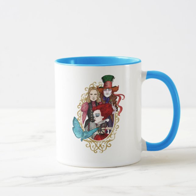 The Queen, Alice & Mad Hatter 2 Mug (Right)