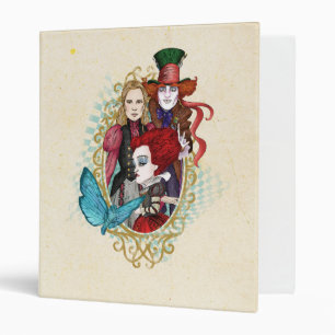 The Queen, Alice & Mad Hatter 3 Binder