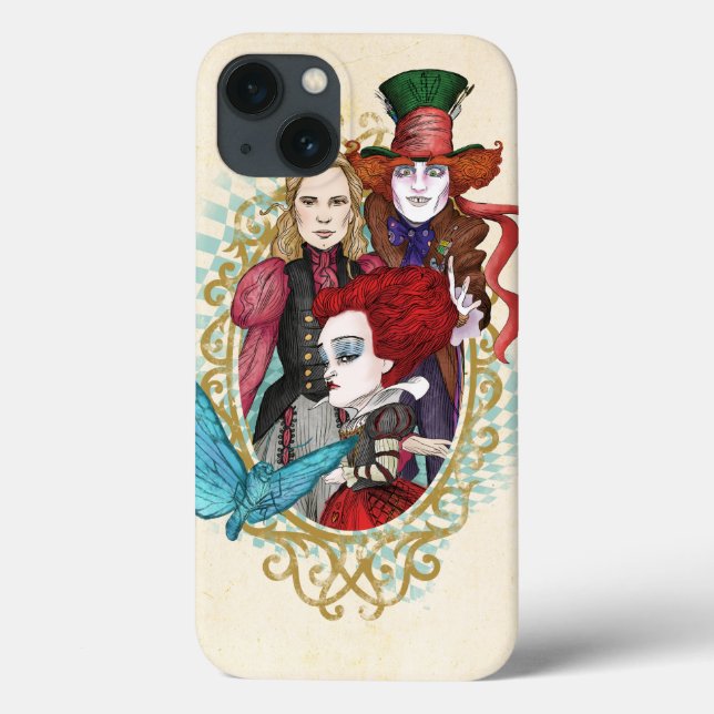 The Queen, Alice & Mad Hatter 3 Case-Mate iPhone Case (Back)