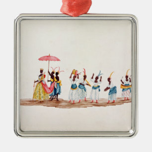 The Queen and her Suite Metal Ornament