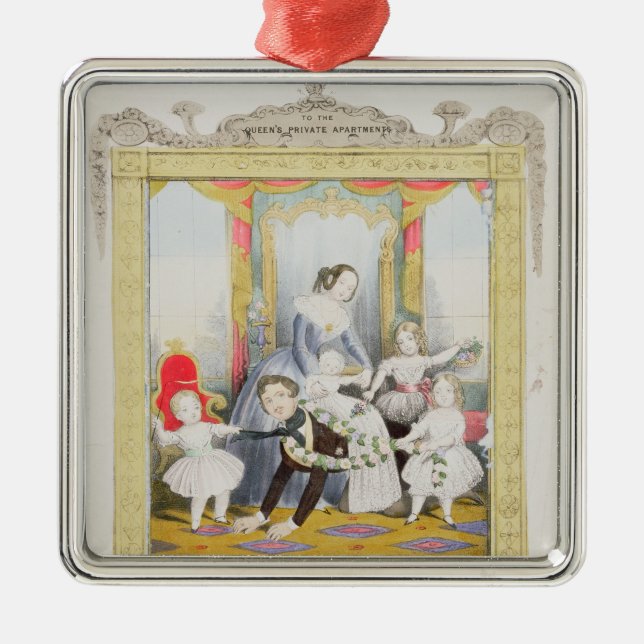 The Queen and Prince Albert at Home Metal Ornament (Front)