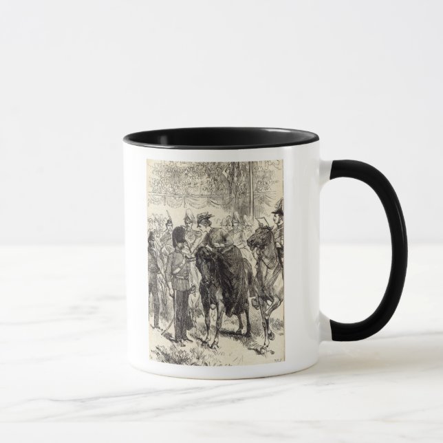 The Queen distributing Victoria Crosses Mug (Right)