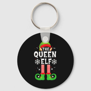 The Queen Elf Christmas Family Matching Pajamas Qu Keychain