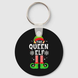 The Queen Elf Christmas Family Matching Pajamas Qu Keychain