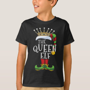 The Queen Elf Family Matching Christmas Group Fun  T-Shirt