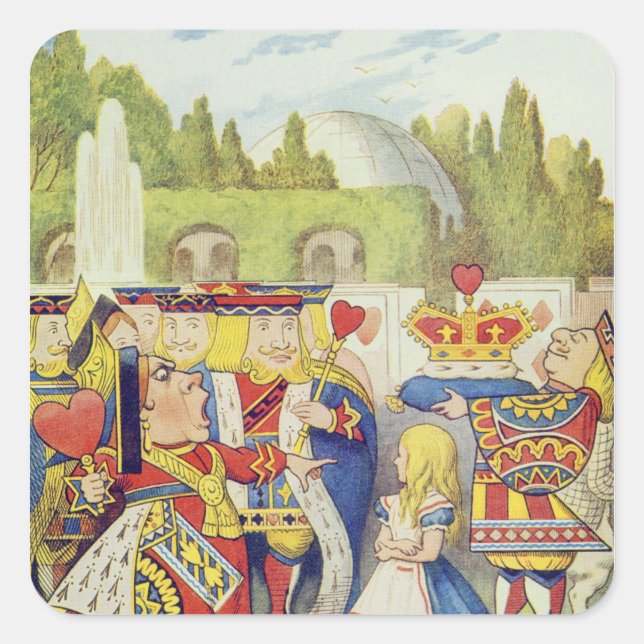 The Queen has come! And isn't she angry.' Square Sticker (Front)