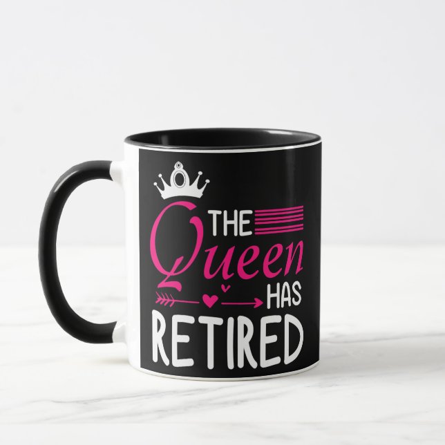 The Queen Has Retired Happy Me You Nana Mom Wife Mug (Left)