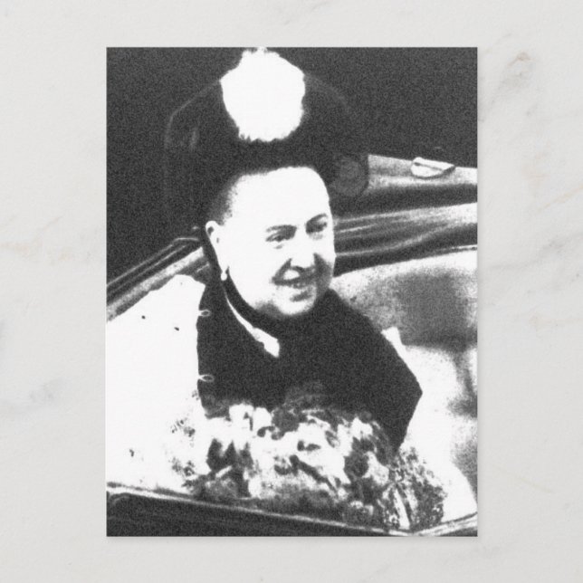 The Queen IS Amused Postcard (Front)