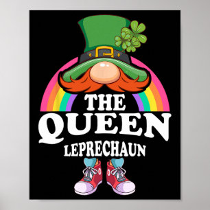 The Queen Leprechaun St Patricks Day Costume  Poster