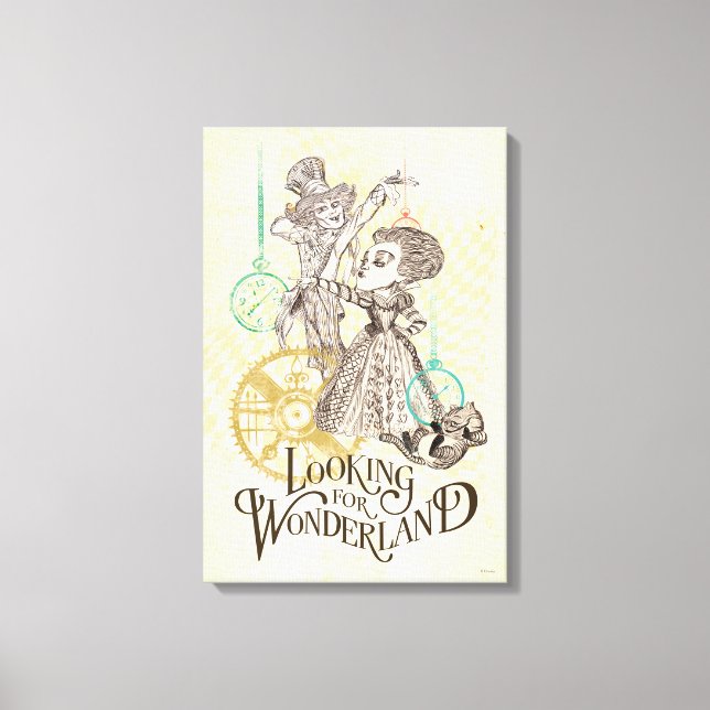 The Queen & Mad Hatter | Looking for Wonderland 3 Canvas Print (Front)