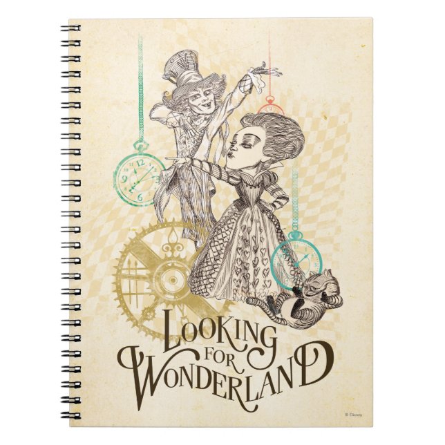 The Queen & Mad Hatter | Looking for Wonderland Notebook (Front)