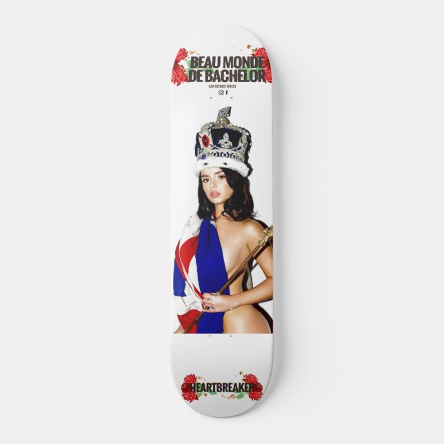 The Queen Of Breaking Hearts Skateboard (Front)