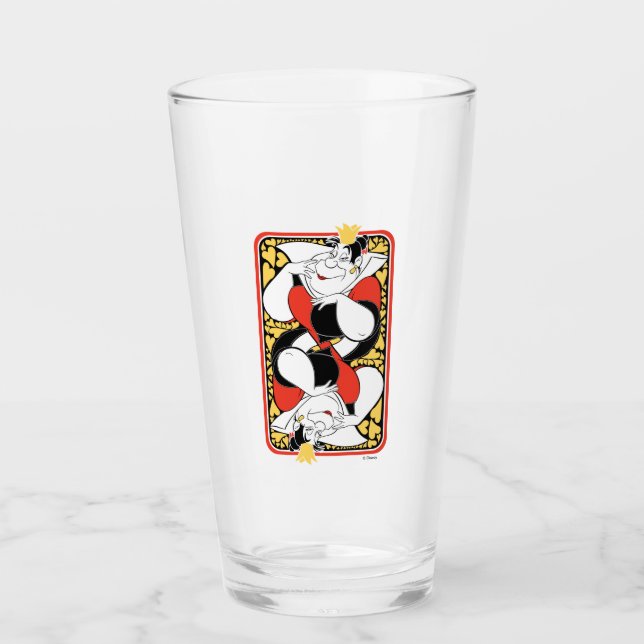 The Queen of Hearts | Deck of Cards Glass (Front)